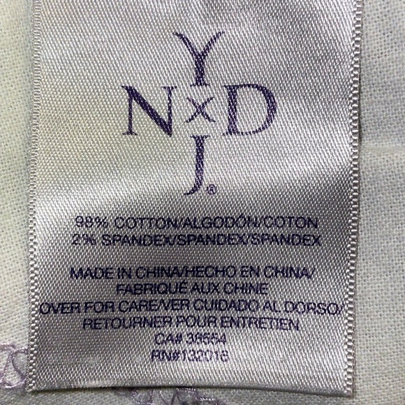 NYDJ Super Skinny Corduroy Pants. Gray/Green. Size 10. Zipper pockets. - Picture 4 of 11